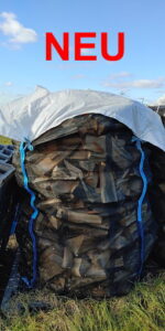 Holzbag Woodbag BigBag mit Abdeckung